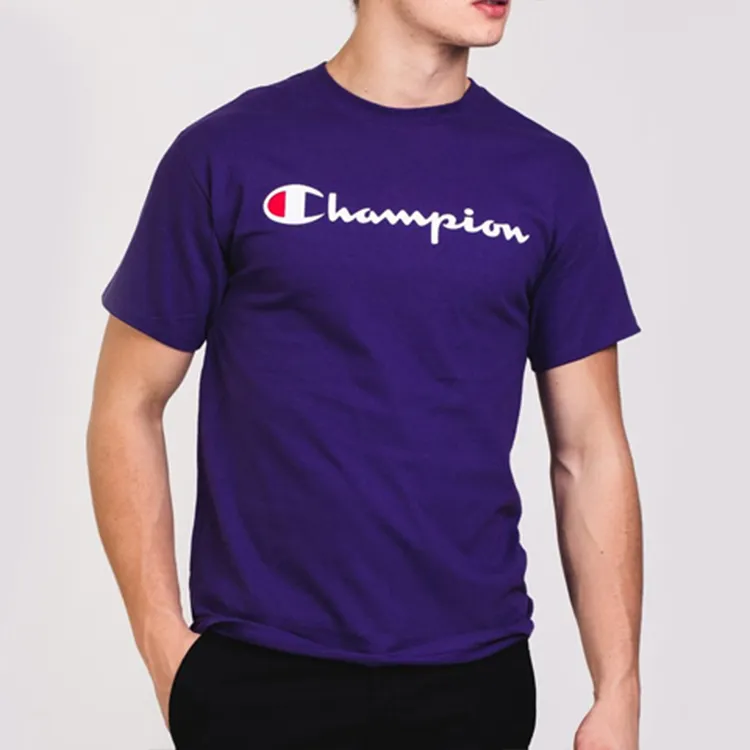 Champion T Shirt US Version Unisex Purple-2