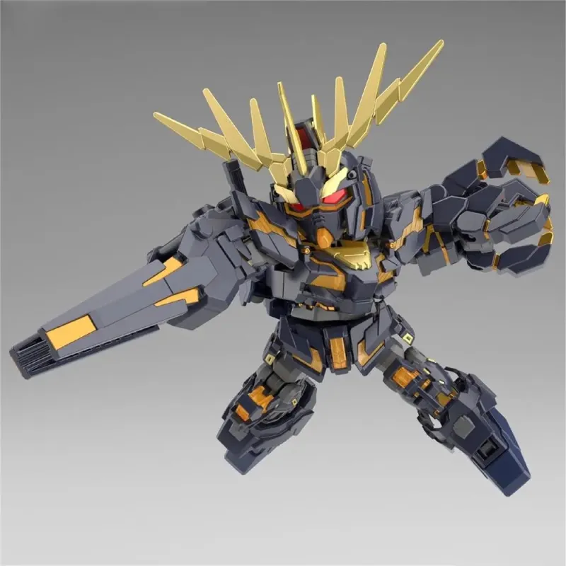 BANDAI Unicorn Gundam 02 Banshee SDCS Model Kits 8cm-2