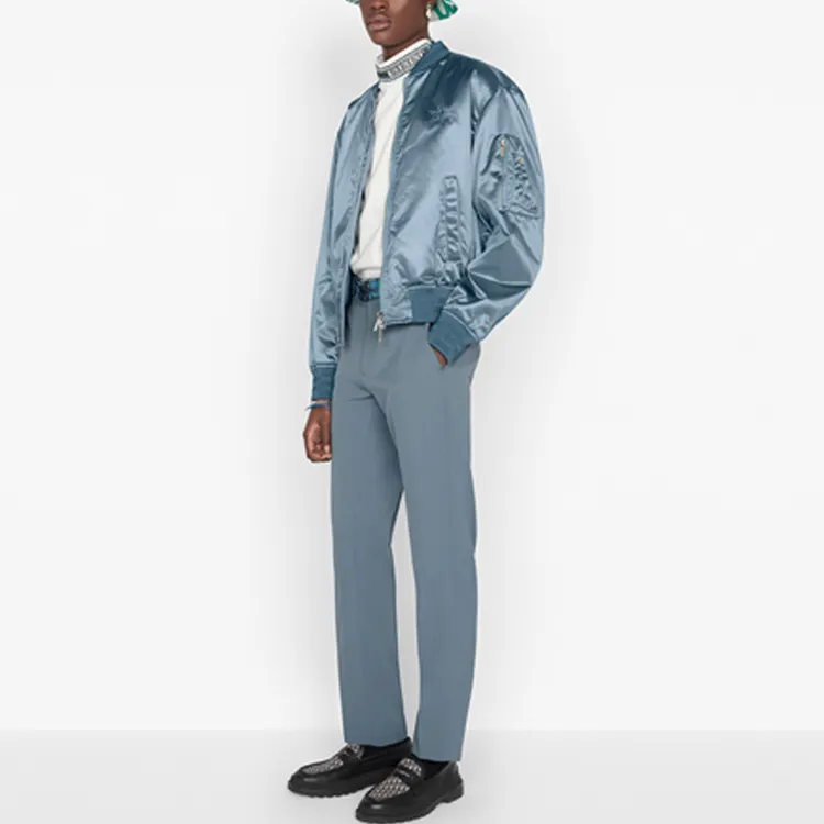DIOR Quarterly New Products Jackets Men Light Blue-4