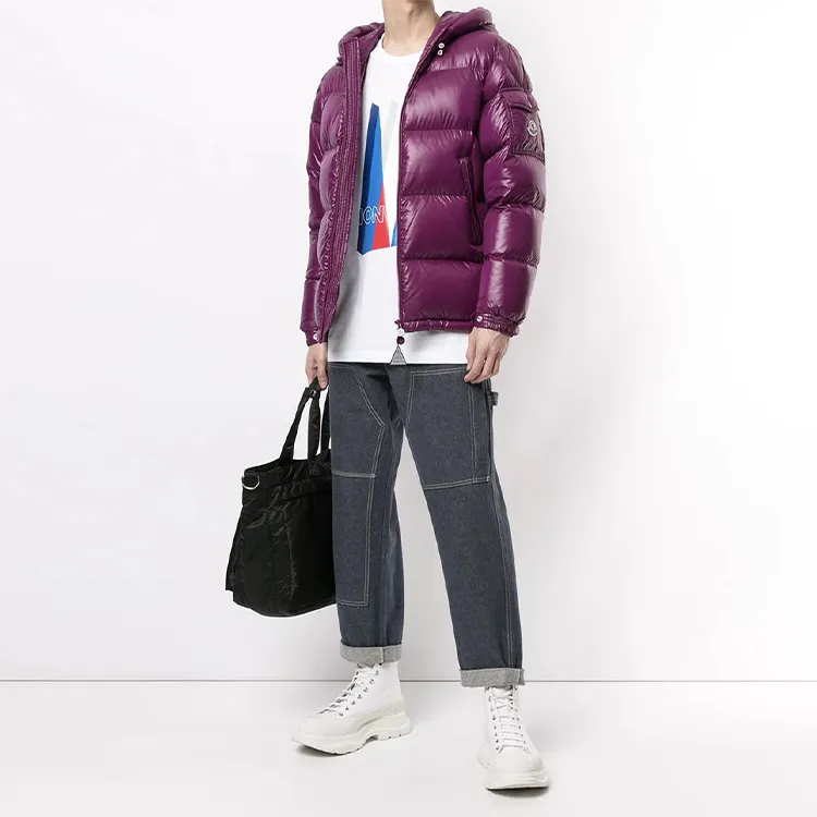 Moncler Ecrins Series Down Jackets Men Dark Purple-1