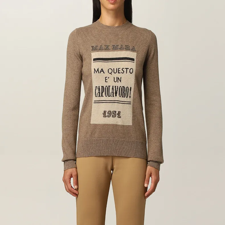 MaxMara Fitted Sweater Women's Brown-3