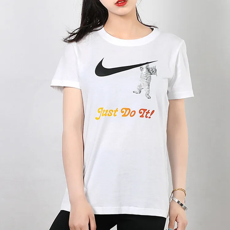 Nike Set in Sleeve T Shirt Women's White-4