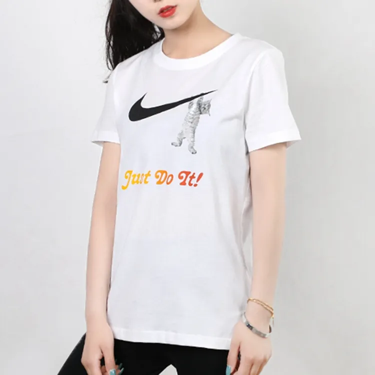 Nike Set in Sleeve T Shirt Women's White-3