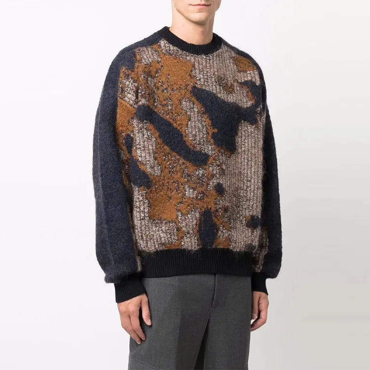 Y 3 Sweaters Men Brown-2