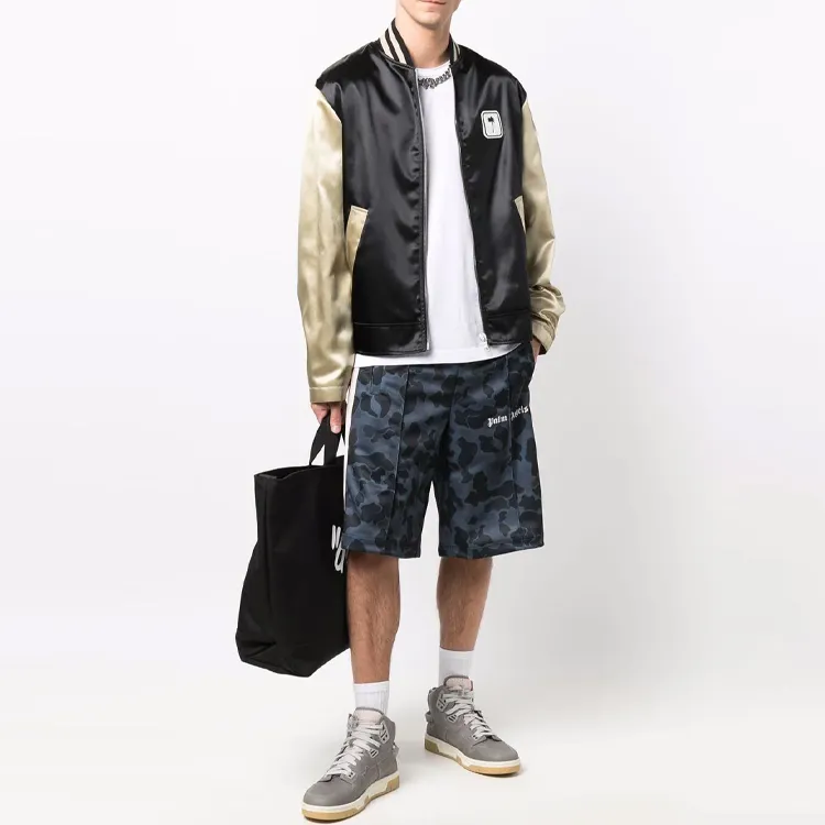 PALM ANGELS Night Camp Track Shorts-1