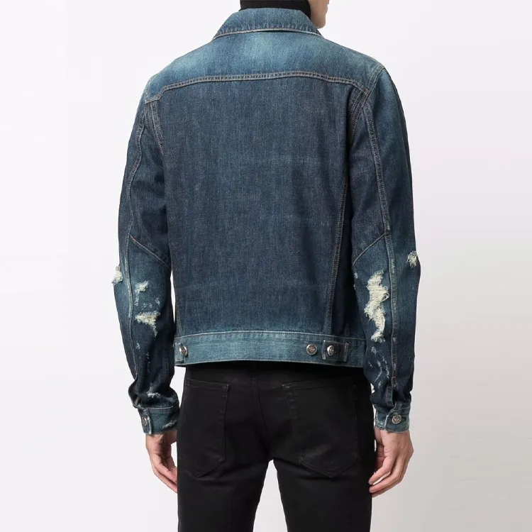 BALMAIN FW21 Denim Jacket Men's Dark Blue-2