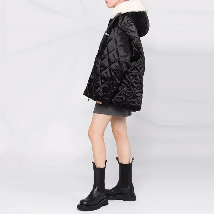 MIU MIU FW21 Puffer Jacket Women's Black-3