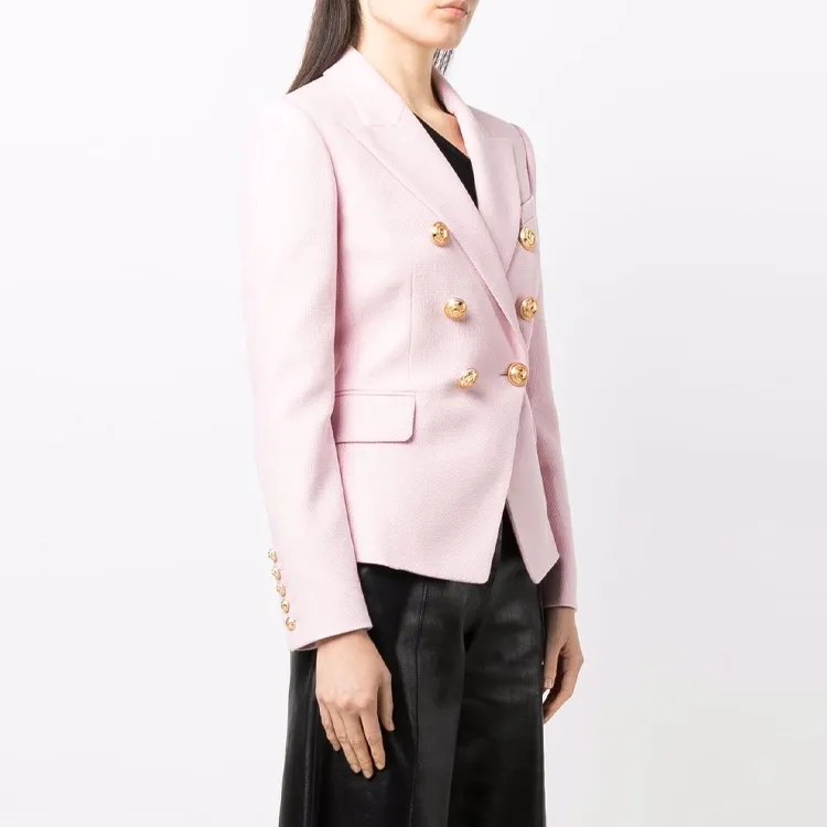 BALMAIN Peak Lapels Double breasted Blazer-2