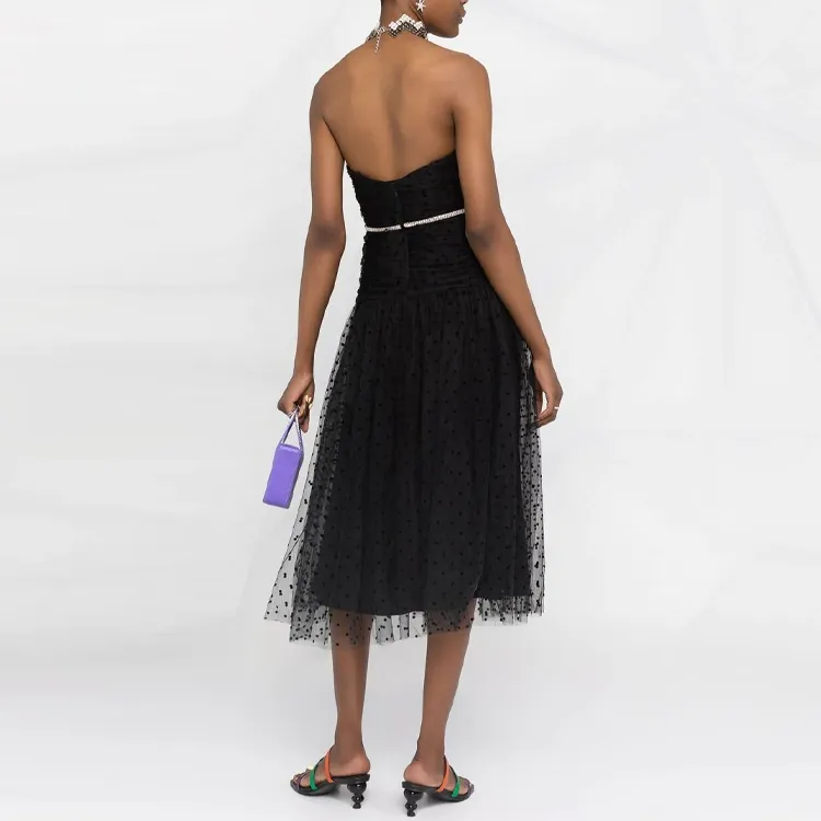 Self-portrait Sleeveless Dresses Women's Black-2