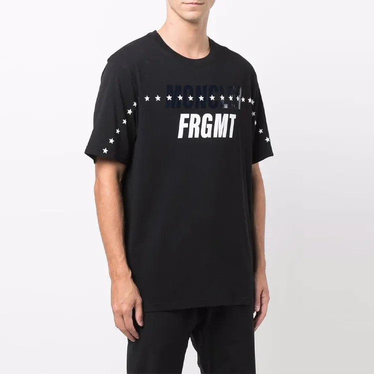 MONCLER GENIUS Moncler X Fragment Hiroshi Fujiwara Logo Printed T Shirt-5