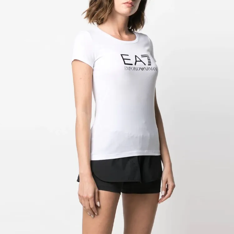 EMPORIO ARMANI Logo print Detail T shirt-6