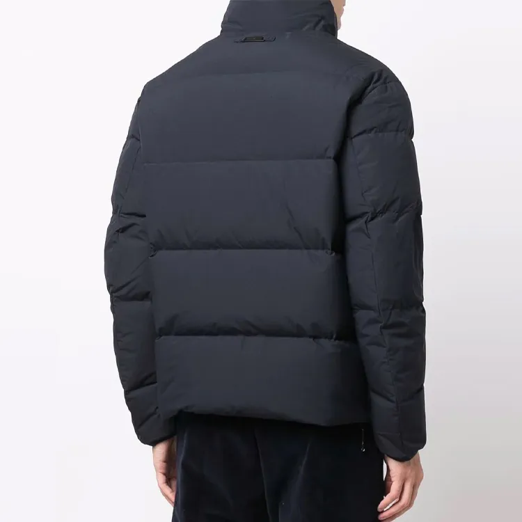 EMPORIO ARMANI Quilted Nylon Full zip Puffer Jacket-3