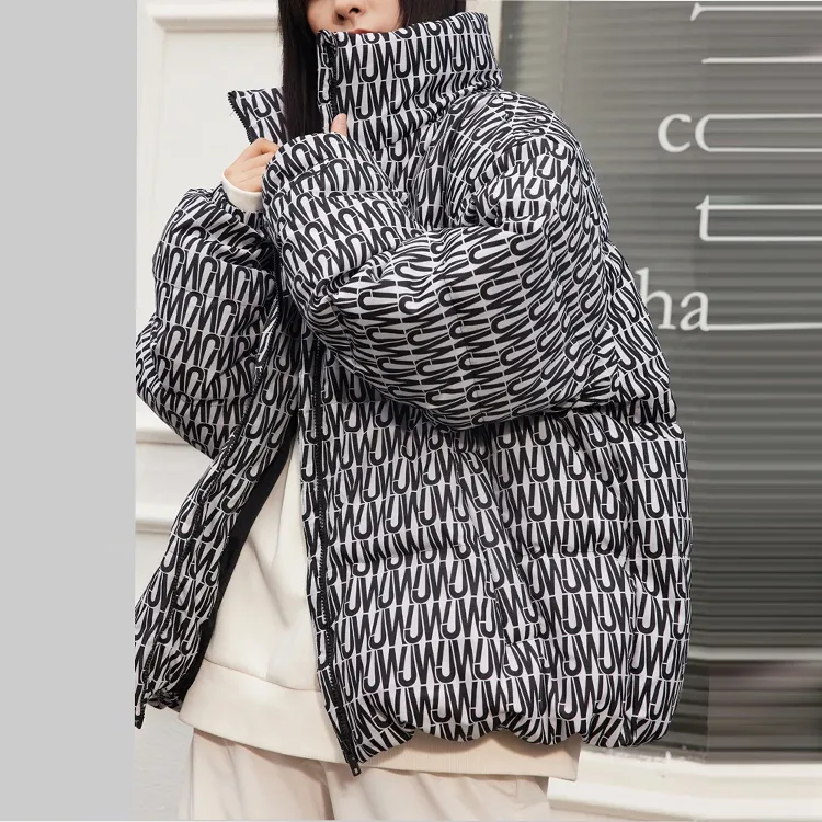 LiNing x JASON WU Down Jacket Winter Unisex Black White-3