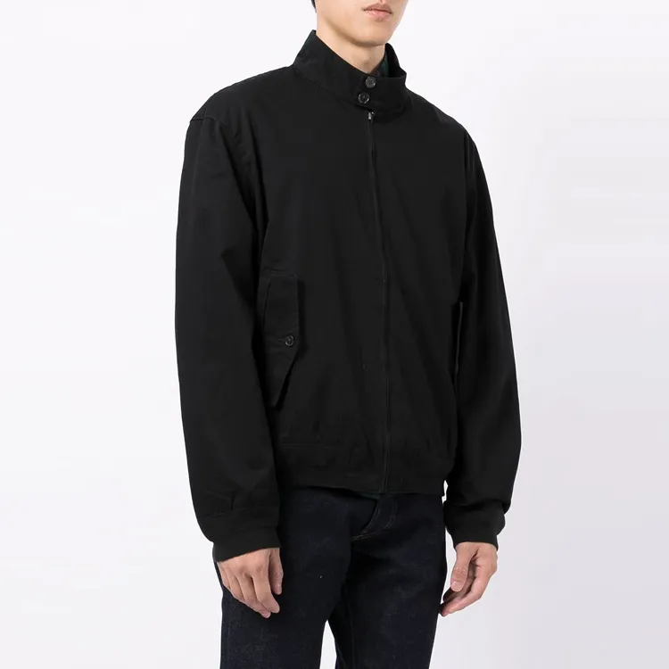 Polo Ralph Lauren FW21 Men's Logo Embroidered Stand Collar Jacket Black-2