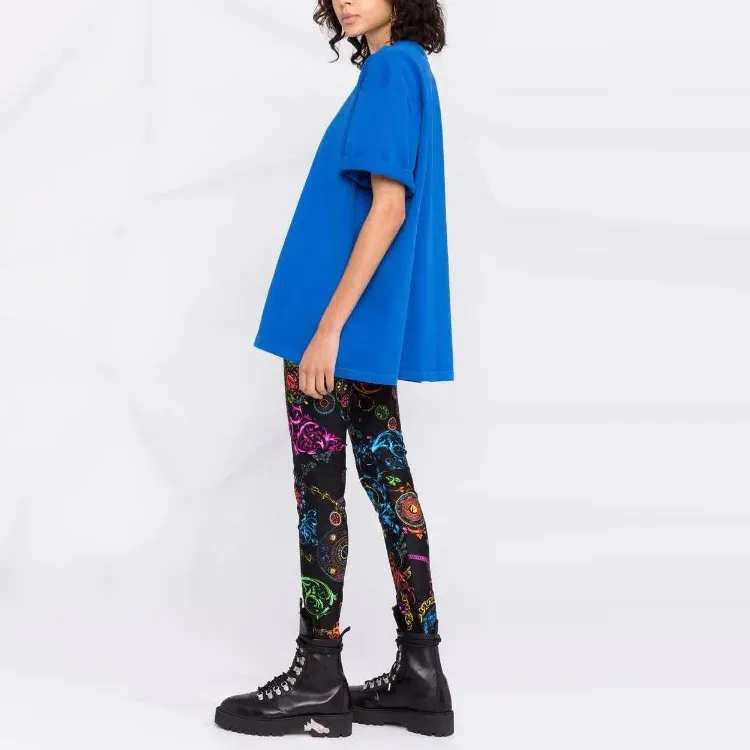 VERSACE JEANS COUTURE FW21 Leggings Pants Women's Black-4