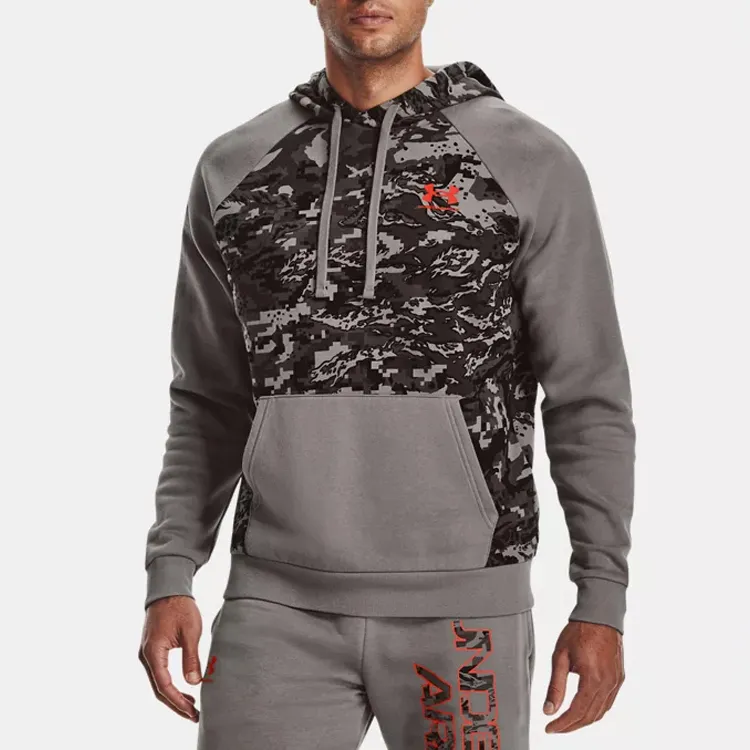 Under Armour Script Sweatshirts Men Gray-3