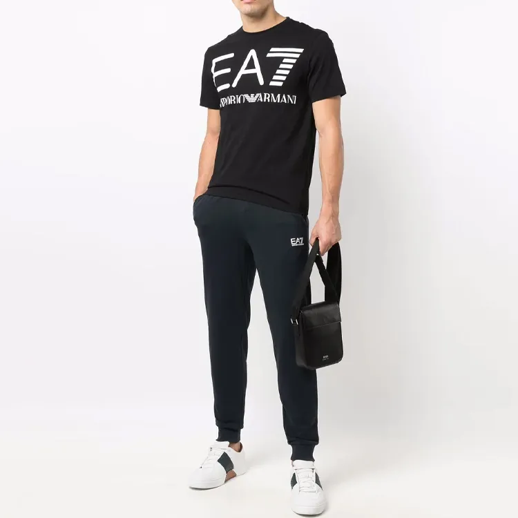 EMPORIO ARMANI Logo Printed Track Pants-1