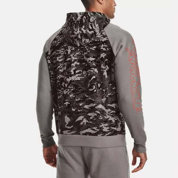 Under Armour Script Sweatshirts Men Gray-4
