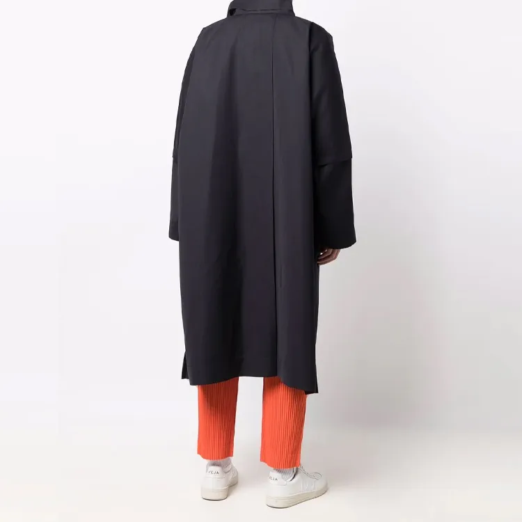 Homme Plissé Issey Miyake Trench Coats Men Black-2