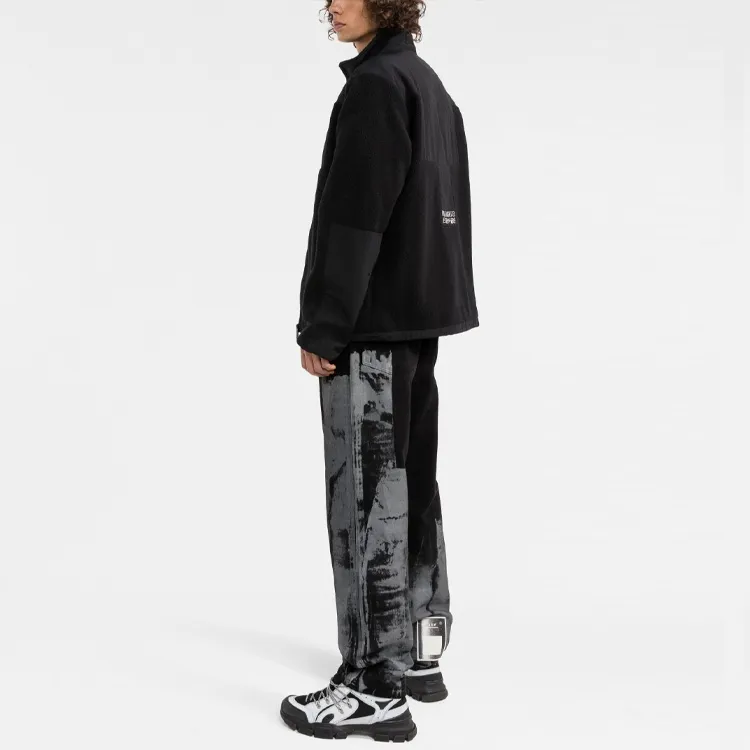 Marcelo Burlon Logo Embroidered Zip Up Jacket-3