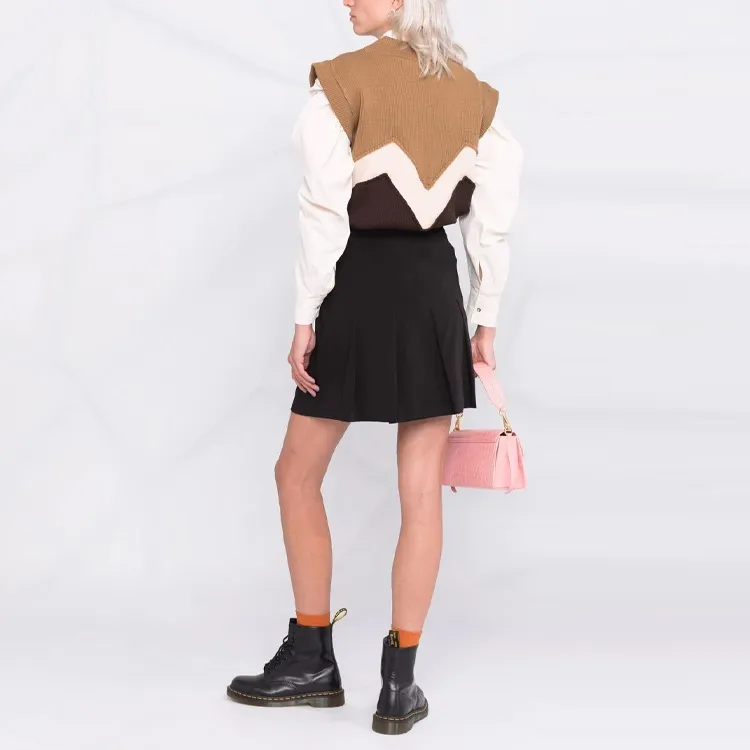 GANNI Casual Short Skirts Women's Black-2