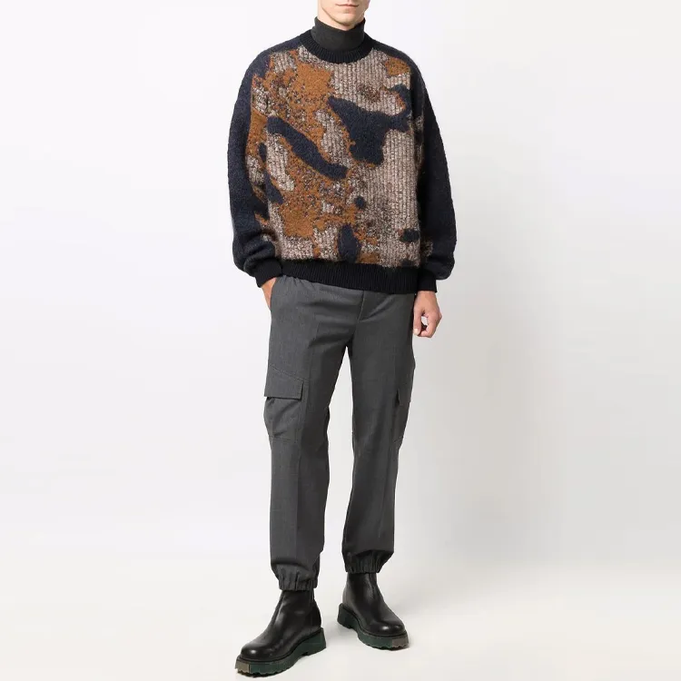 Y 3 Sweaters Men Brown-3