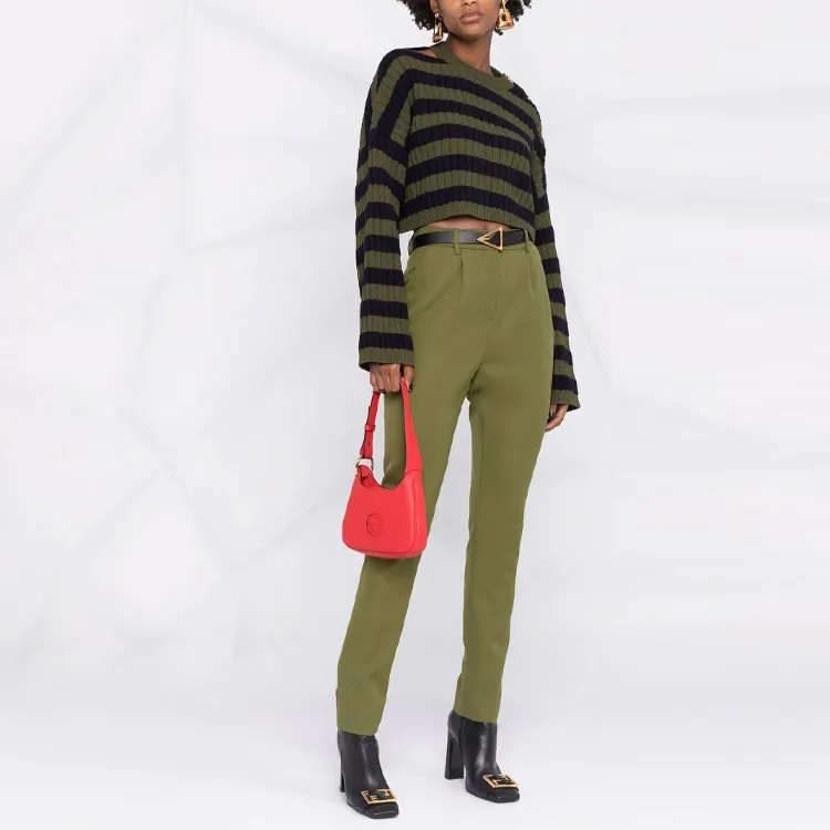 BALMAIN FW21 Loose Fit Sweater Women's Green-1
