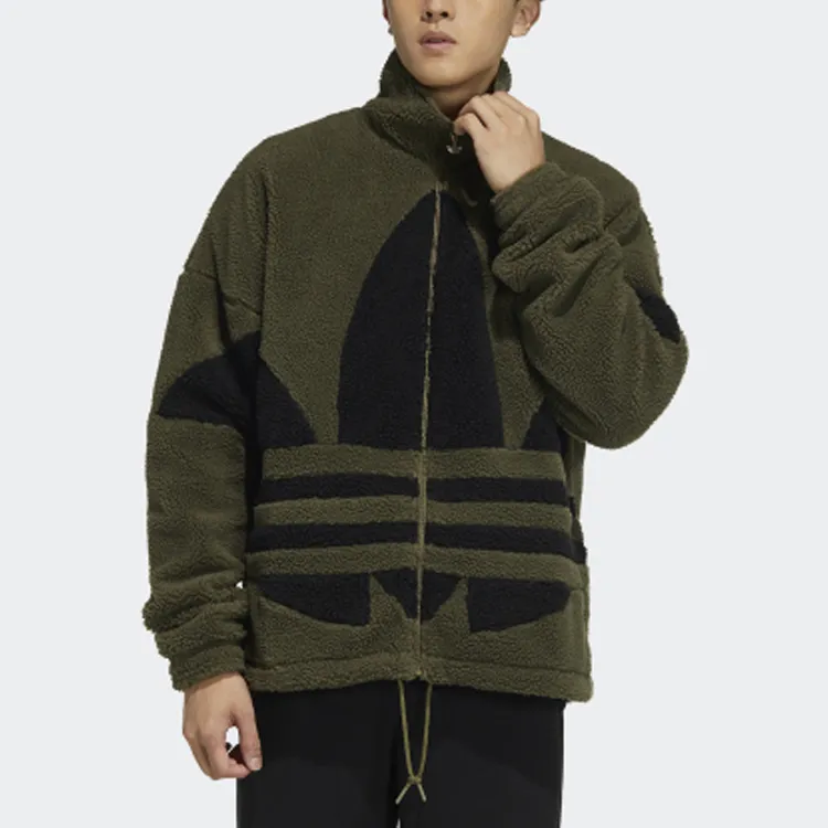Adidas Originals Sherpa Jacket Men's Dark Olive Green-1