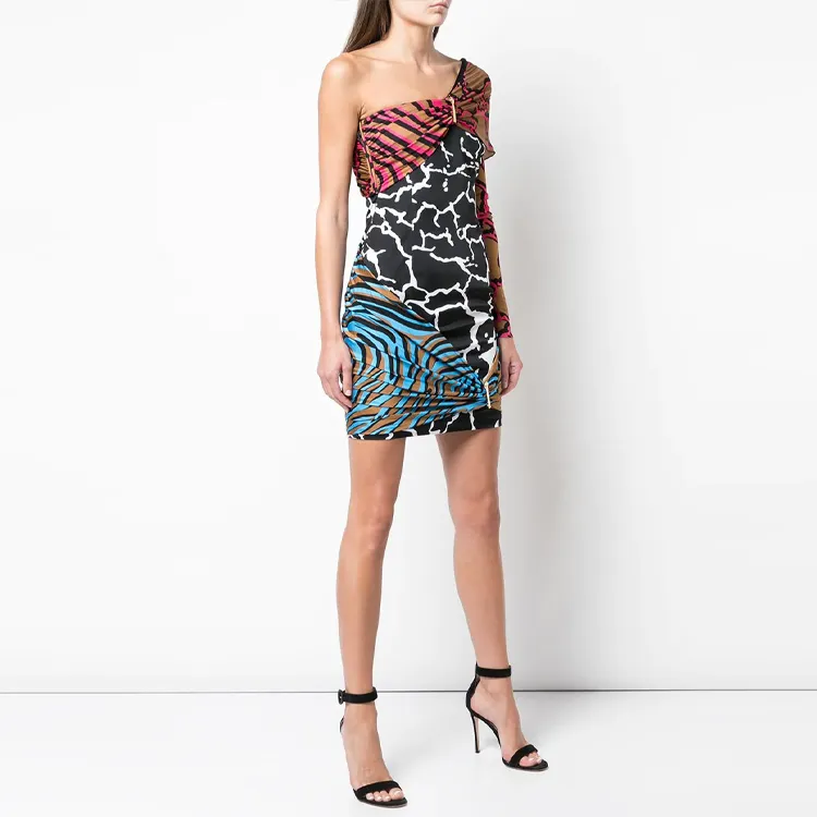 VERSACE Long-Sleeved Dresses Women's Multicolor-3