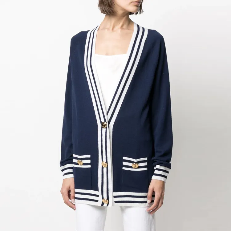 BALMAIN FW21 Fitted Knitwear Women's Blue-2