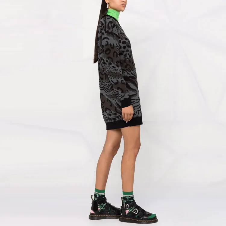 KENZO Long-Sleeved Dresses Women's Gray-2
