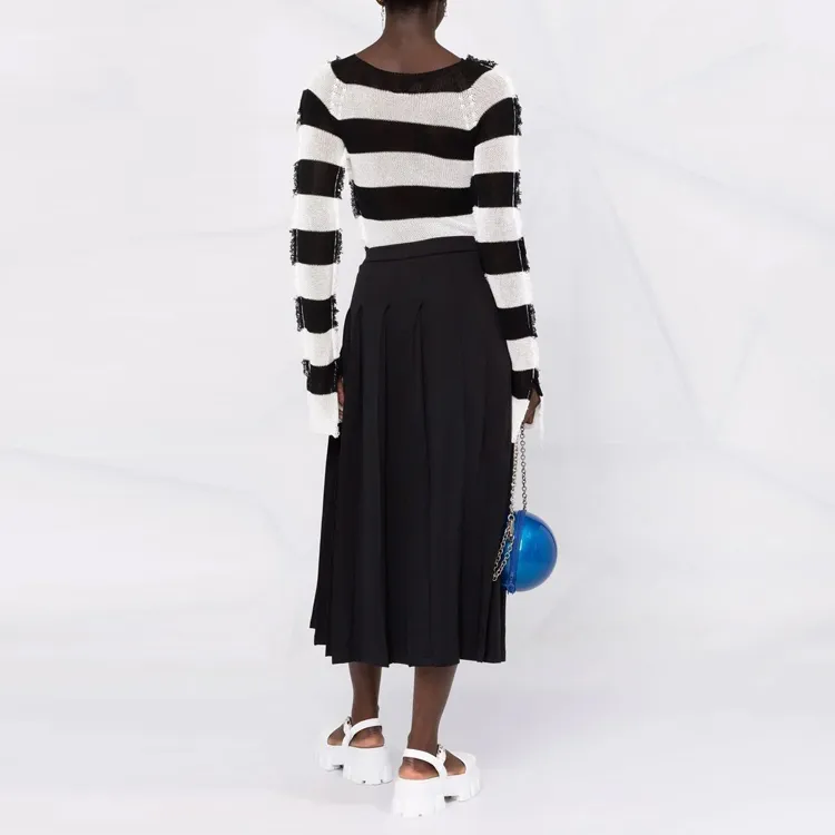Y 3 Casual Long Skirts Women's Black-2