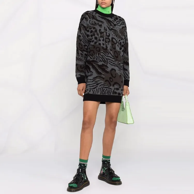KENZO Long-Sleeved Dresses Women's Gray-1