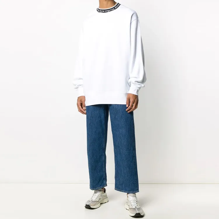Acne Studios Logo Ribbed Crewneck Sweatshirt-1