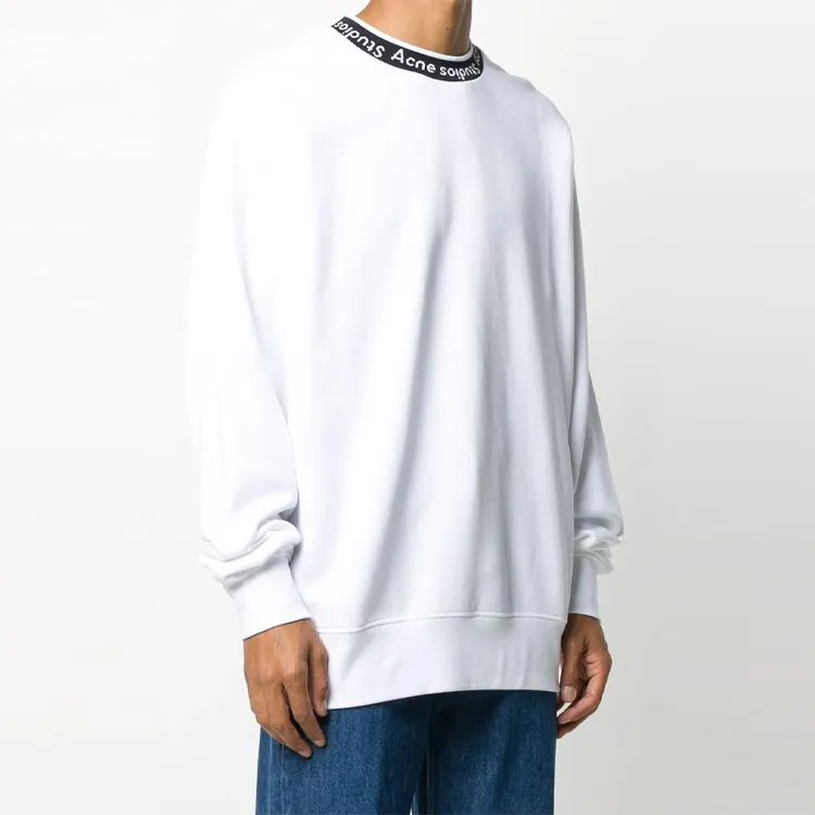 Acne Studios Logo Ribbed Crewneck Sweatshirt-3