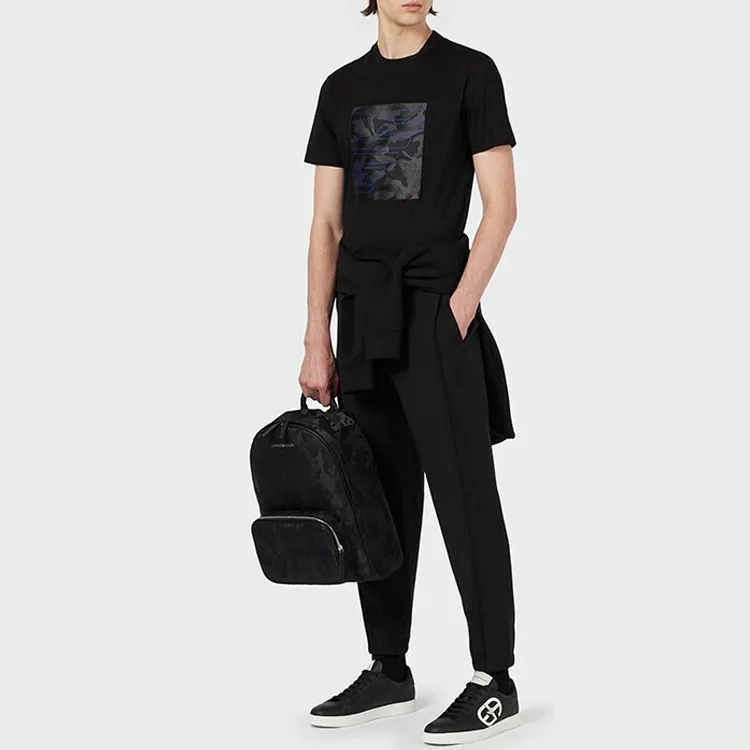 EMPORIO ARMANI T Shirts Men Black-3