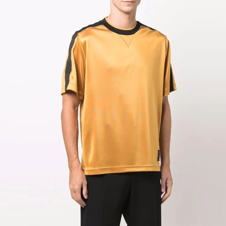 FENDI T-Shirts Men Yellow-2
