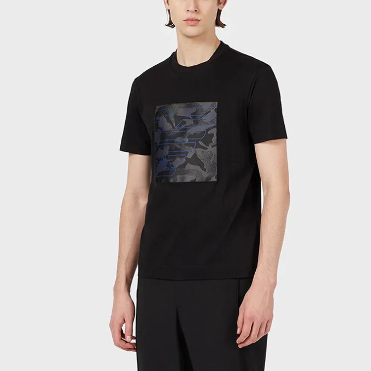 EMPORIO ARMANI T Shirts Men Black-4