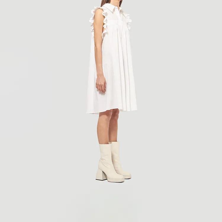MM6 Maison Margiela Sleeveless Dresses Women's White-1