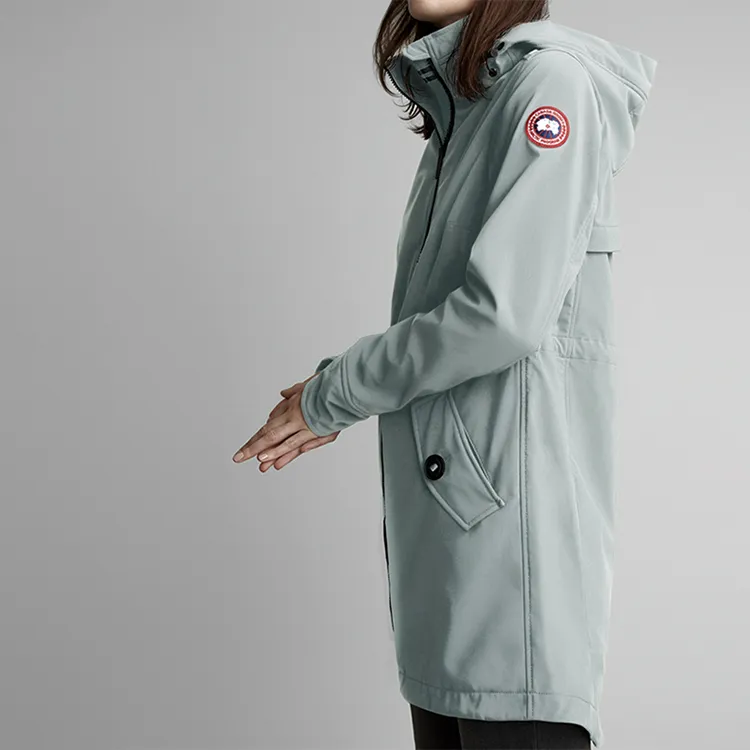 Canada Goose Trench Coat Women's Frost Gray-3