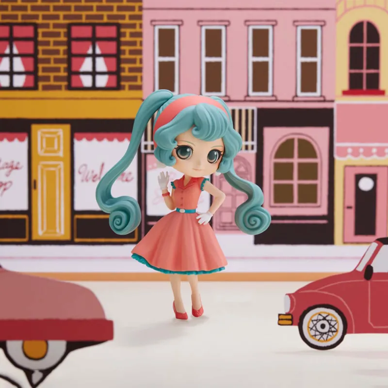 BANPRESTO Qposket Hatsune Miku Global Travel 1 Chibi Figures 14cm-2