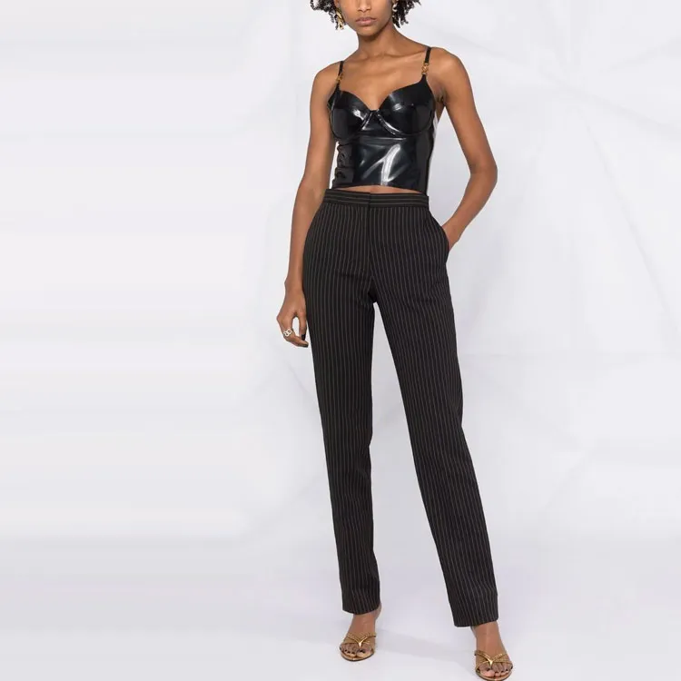 VERSACE Latex Bustier Top-1