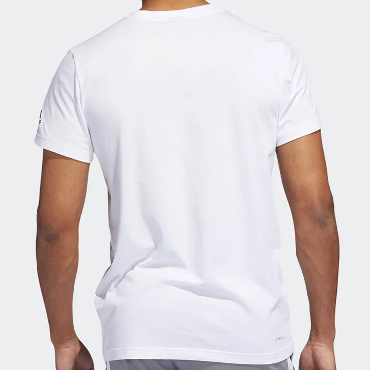 Adidas T Shirts Men White-4