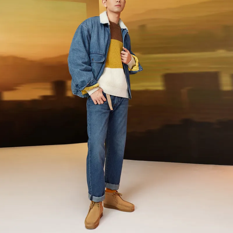 Levis Velvet Jackets Men Blue-2