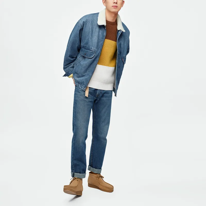 Levis Velvet Jackets Men Blue-4