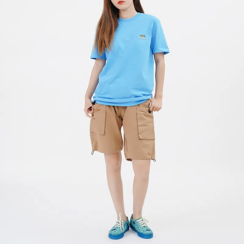 Vans x TYAKASHA Drop Shoulder Sleeve T Shirt Women's Blue-2