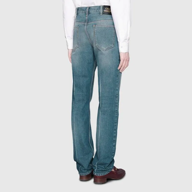 GUCCI Washed Regular Fit Jeans-6