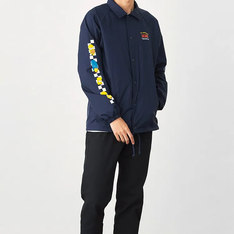Vans Jackets Men Navy Blue-5