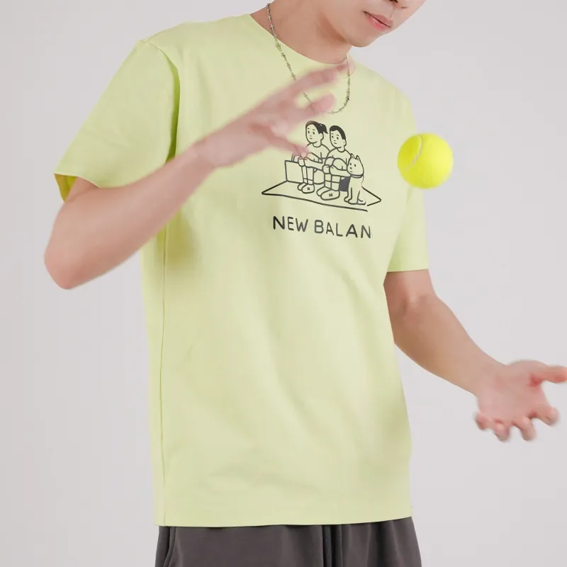 New Balance x Noritake Set in Sleeve T Shirt Unisex Green-2