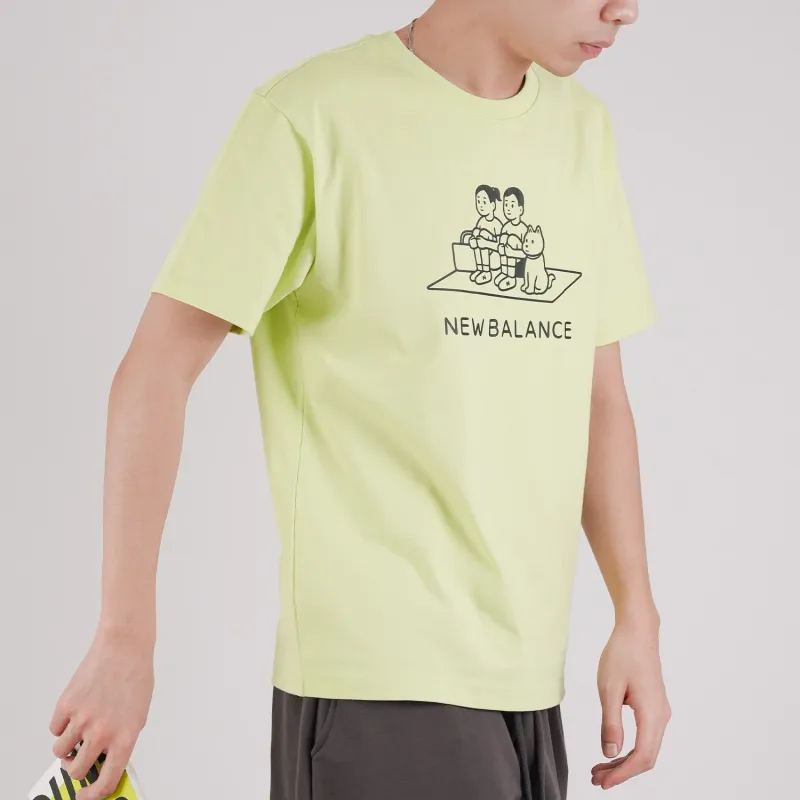 New Balance x Noritake Set in Sleeve T Shirt Unisex Green-4